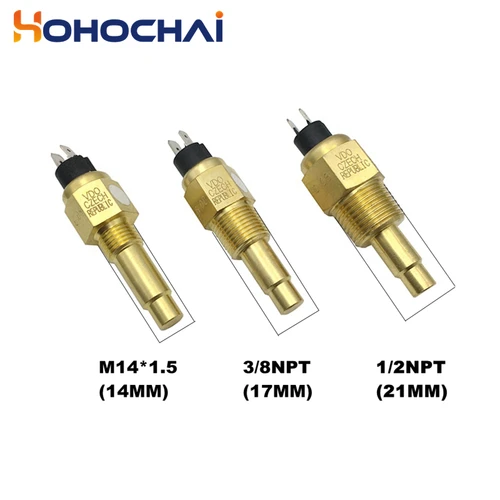 Imagen 1 del producto VDO 3/8 NPT 17mm hilo Diesel motor aceite y agua Sensor de temperatura conjunto de generador parte