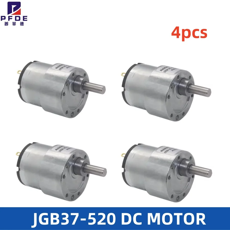 

NEW4 шт. JGB37-520 миниатюрная коробка передач с высоким крутящим моментом 6 В/12 В/24 В 7 об/мин ~ 960 об/мин высокая мощность микроскоростной реверсивный электрический мотор-редуктор постоянного тока