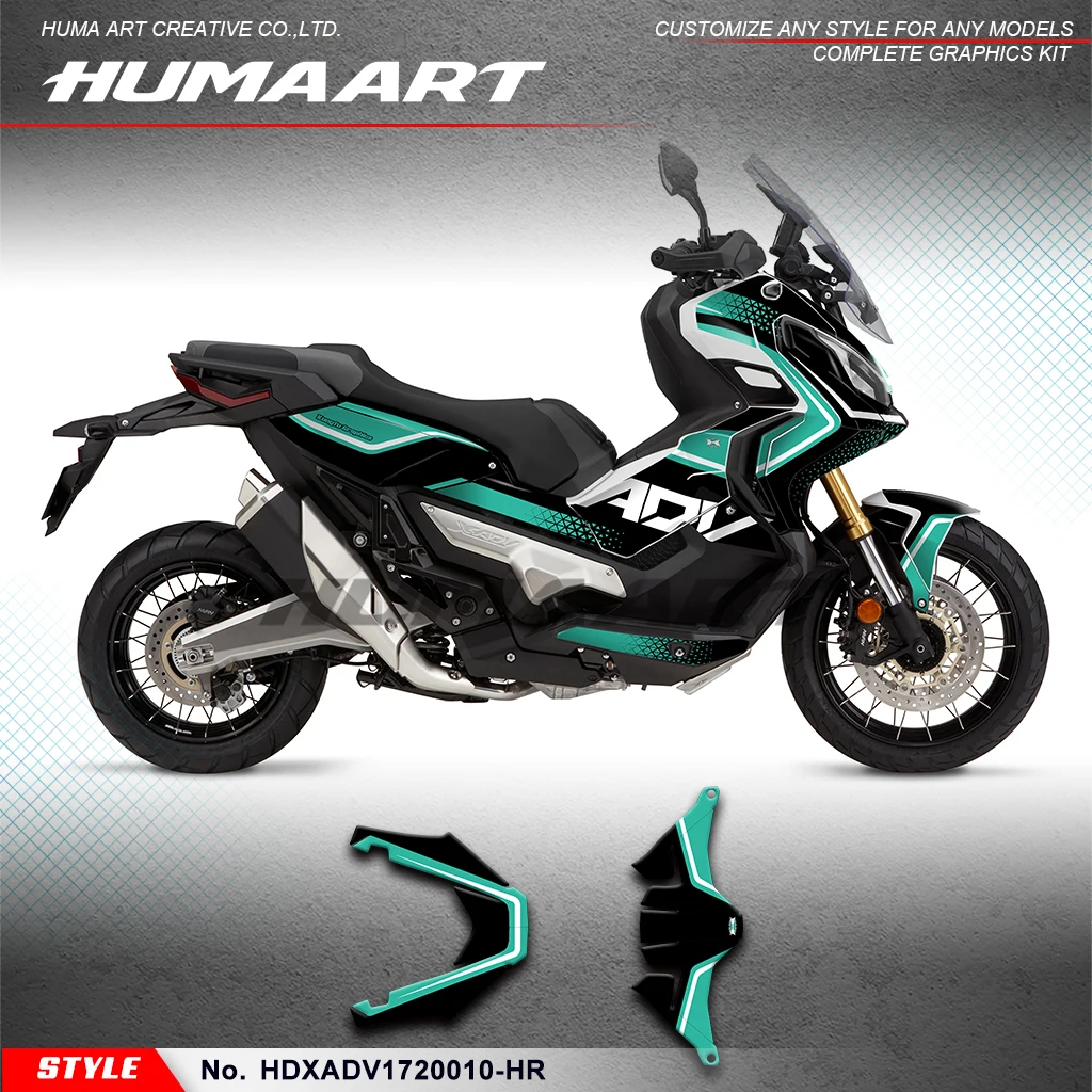 HUMAART Restyle Graphics Sticker Kit for Honda X-ADV 750 X ADV 2017 2018 2019 2020 Refurbishing, HDXADV1720010-HR