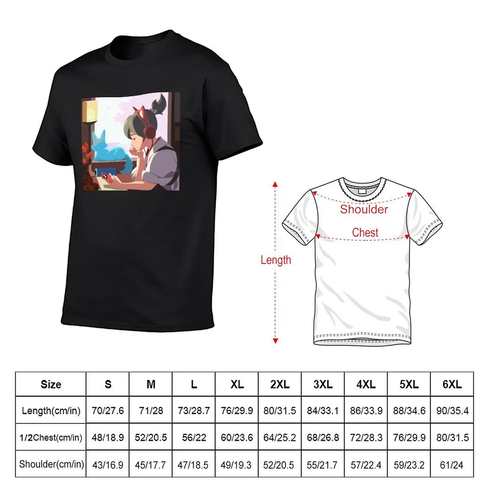 Lofi Kiriko T-shirt blanks Aesthetic clothing shirts graphic tees new edition mens graphic t-shirts