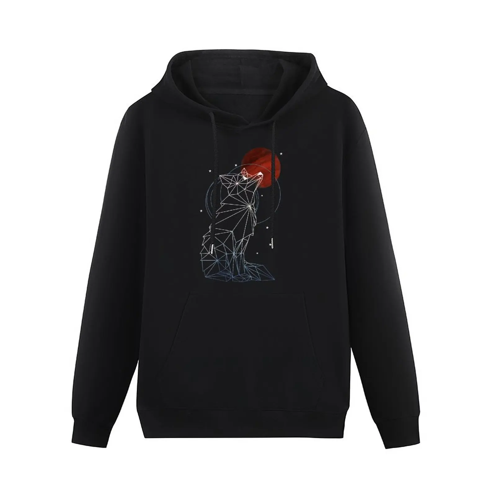 Fox in the Stars Pullover Hoodie blouse korean style clothes men's hoodies