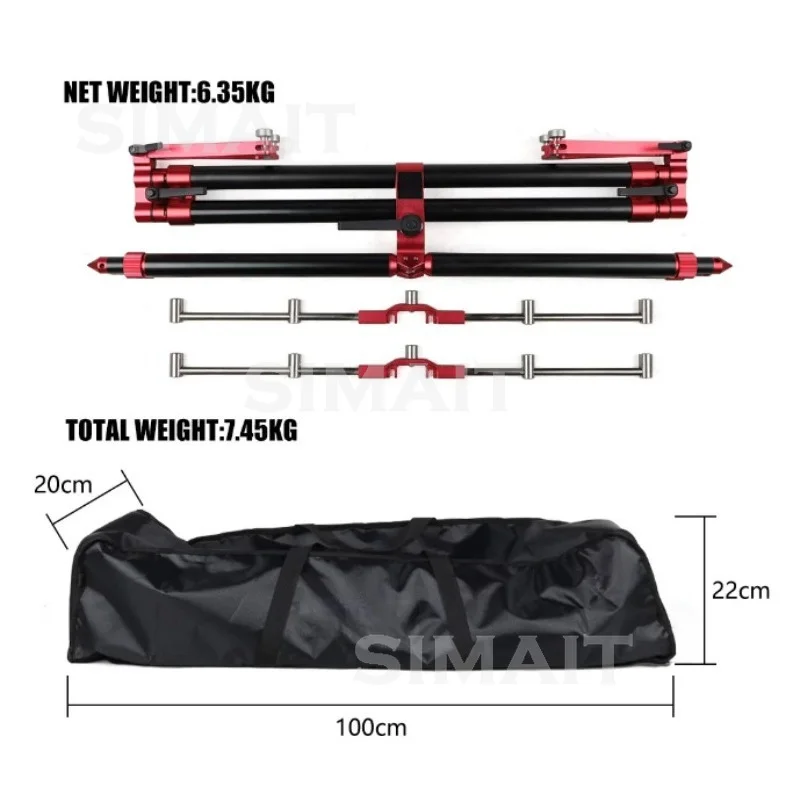 Multifunctional Telescopic Folding Fishing Bracket, Warehouse Fishing, Rock Fishing Bracket Alloy Material Forging