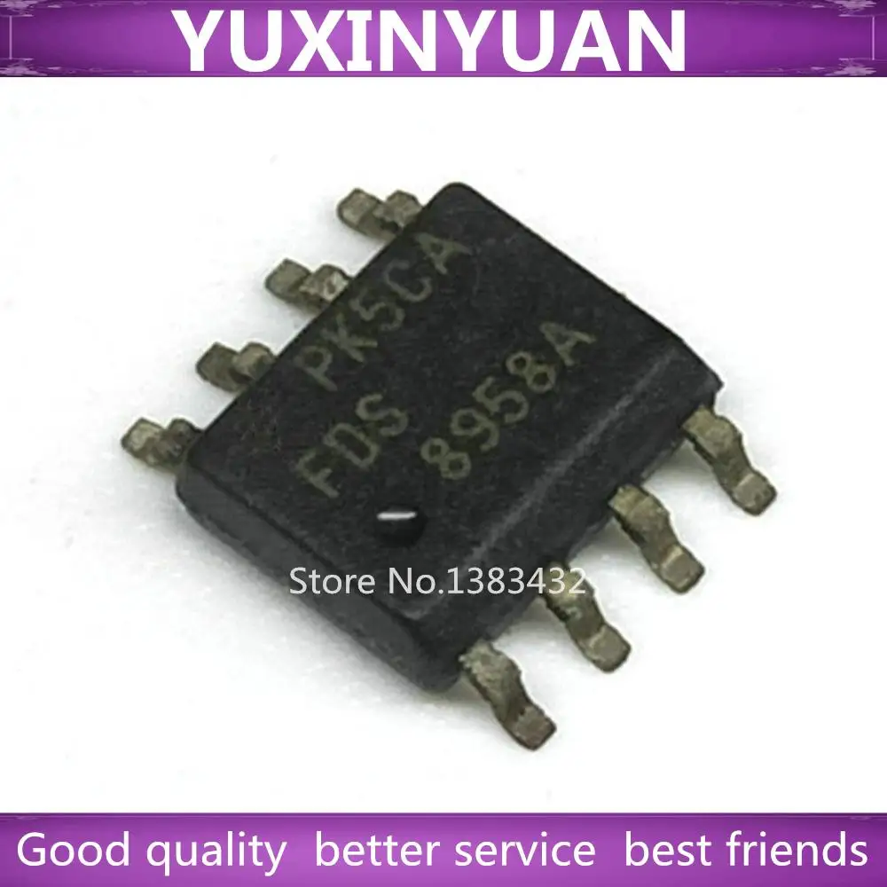 10PCS/LOT    FDS8958A FDS8958 8958 SOP8  YUXINYUAN IC IN STOCK YUXINYUAN IC CHIP