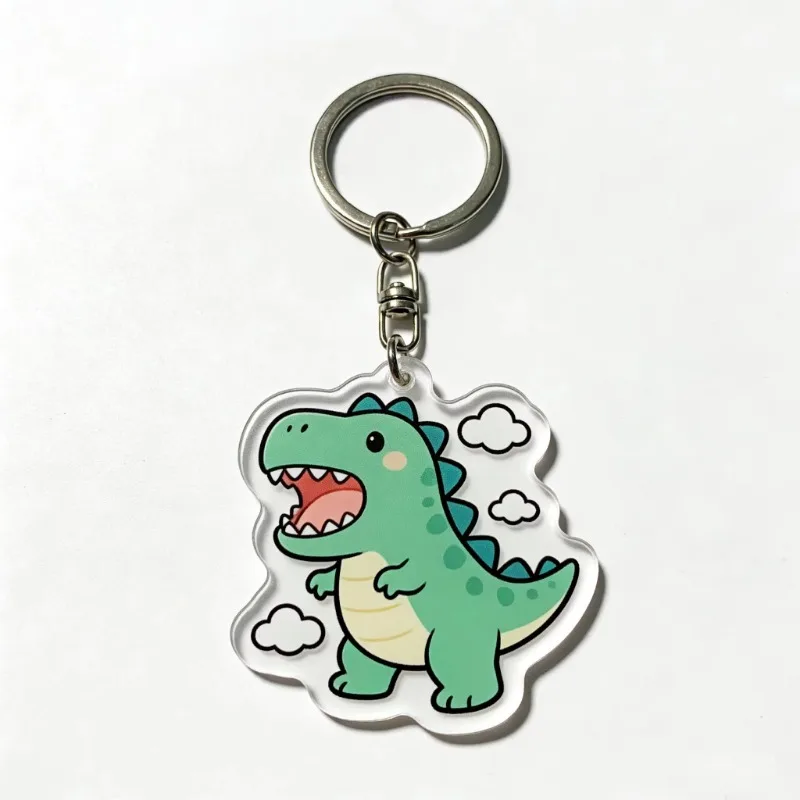 Double-sided UV Printed Keychain Custom Cute Transparent Acrylic Keychain promotion gifts