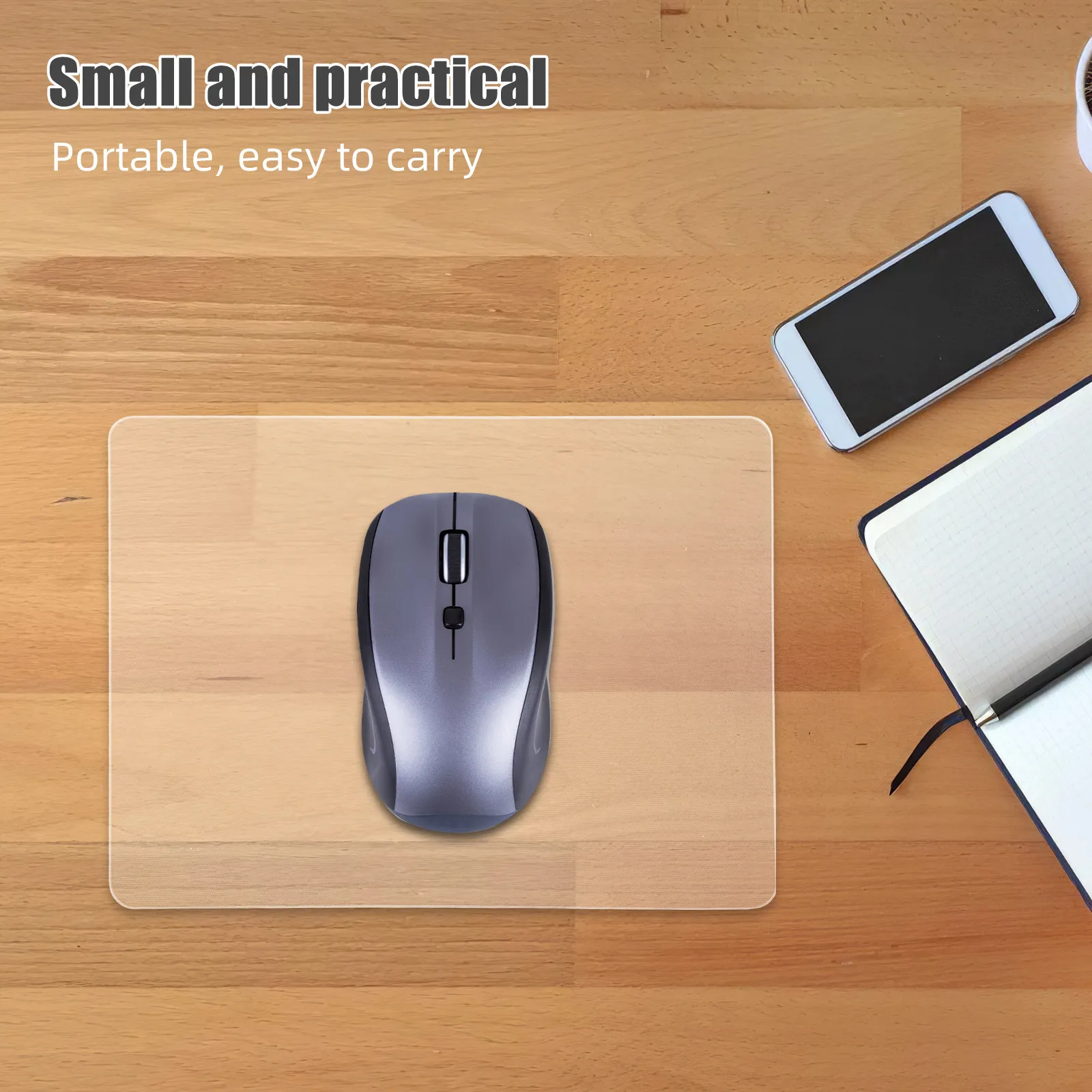 

Transparent Desk Mat Glass Mouse Pad 200x250mm Clear Mousepad Gaming Office Desk Accessories Mouse Pad Glass Mousepads