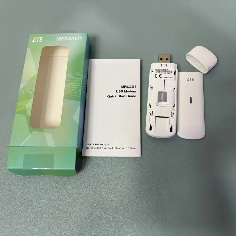 Imagem -04 - Desbloqueado Zte Mf833u1 4g Lte Dongle Cat4 150mbps Usb Modem Cartão de Dados Gsm