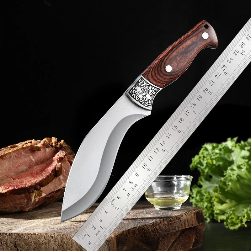 

Stainless Steel Butcher Boning Knife Cut Meat Fish Fruit Vegetables Chopping Slicing Kitchen Chef Knife Cleaver Knife with Cover