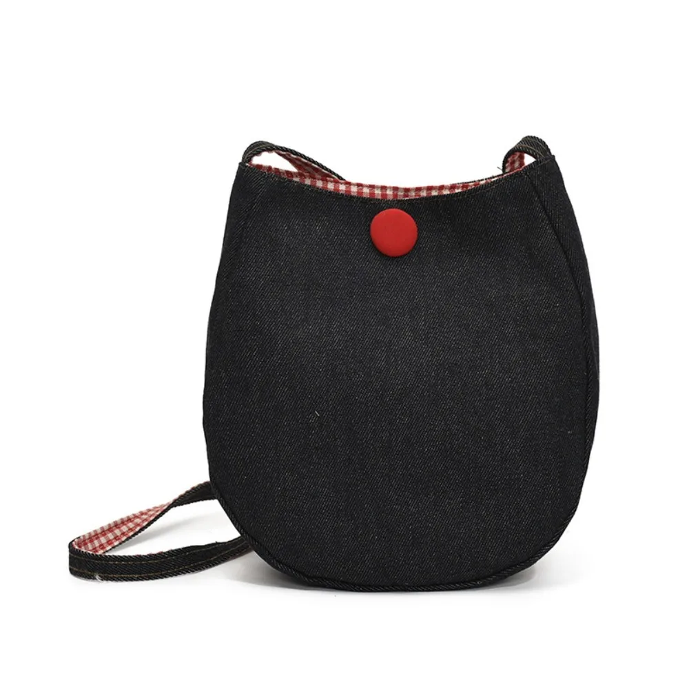 Casual schattige kleine vierkante tas geruite denim crossbody telefoonzakje dubbelzijdig beschikbare opbergtas raster schoudertas buiten