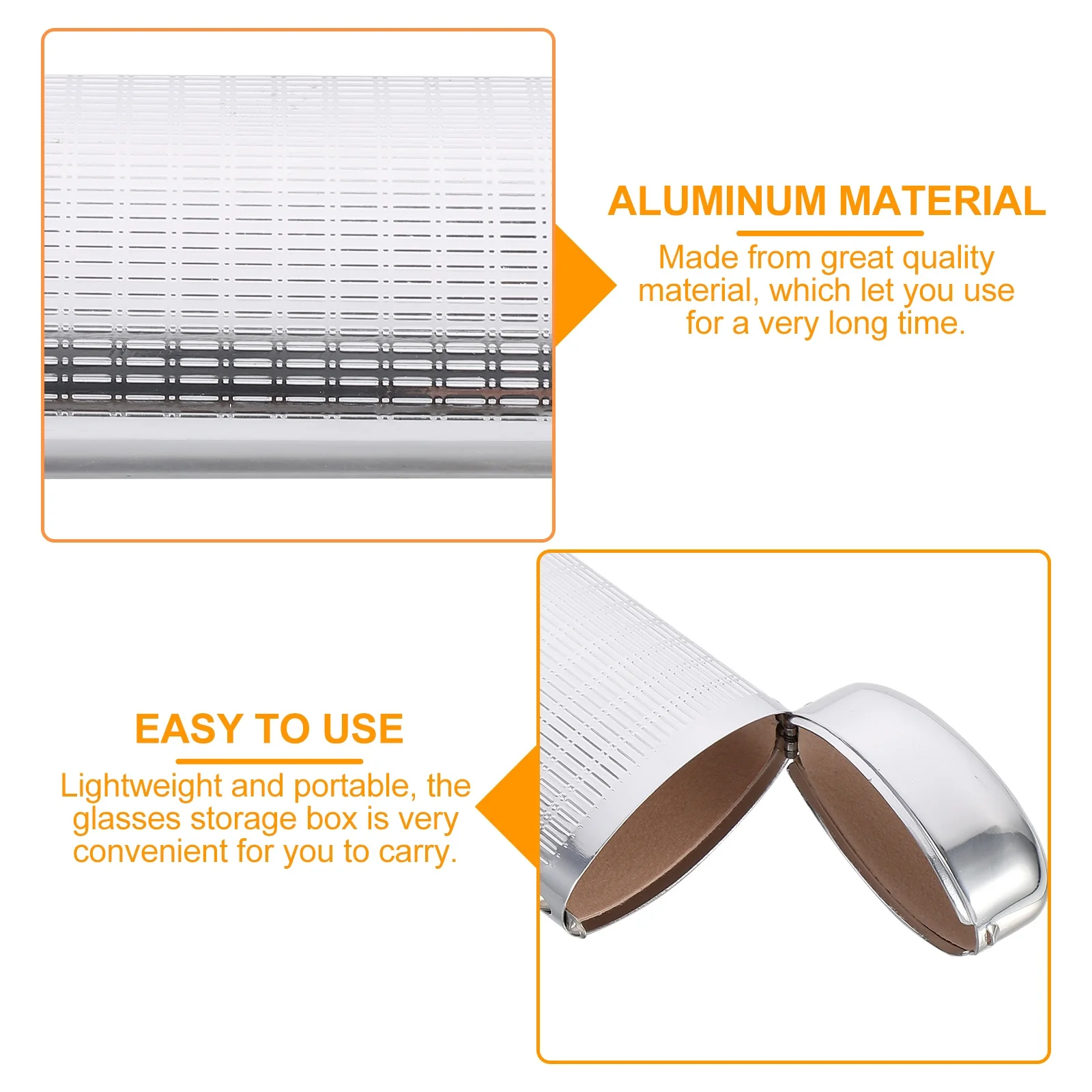 

Aluminum Hard Shell Glasses Case Lightweight Portable Crash- Box for Men Women Uv Protection Travel Sunglasses Case