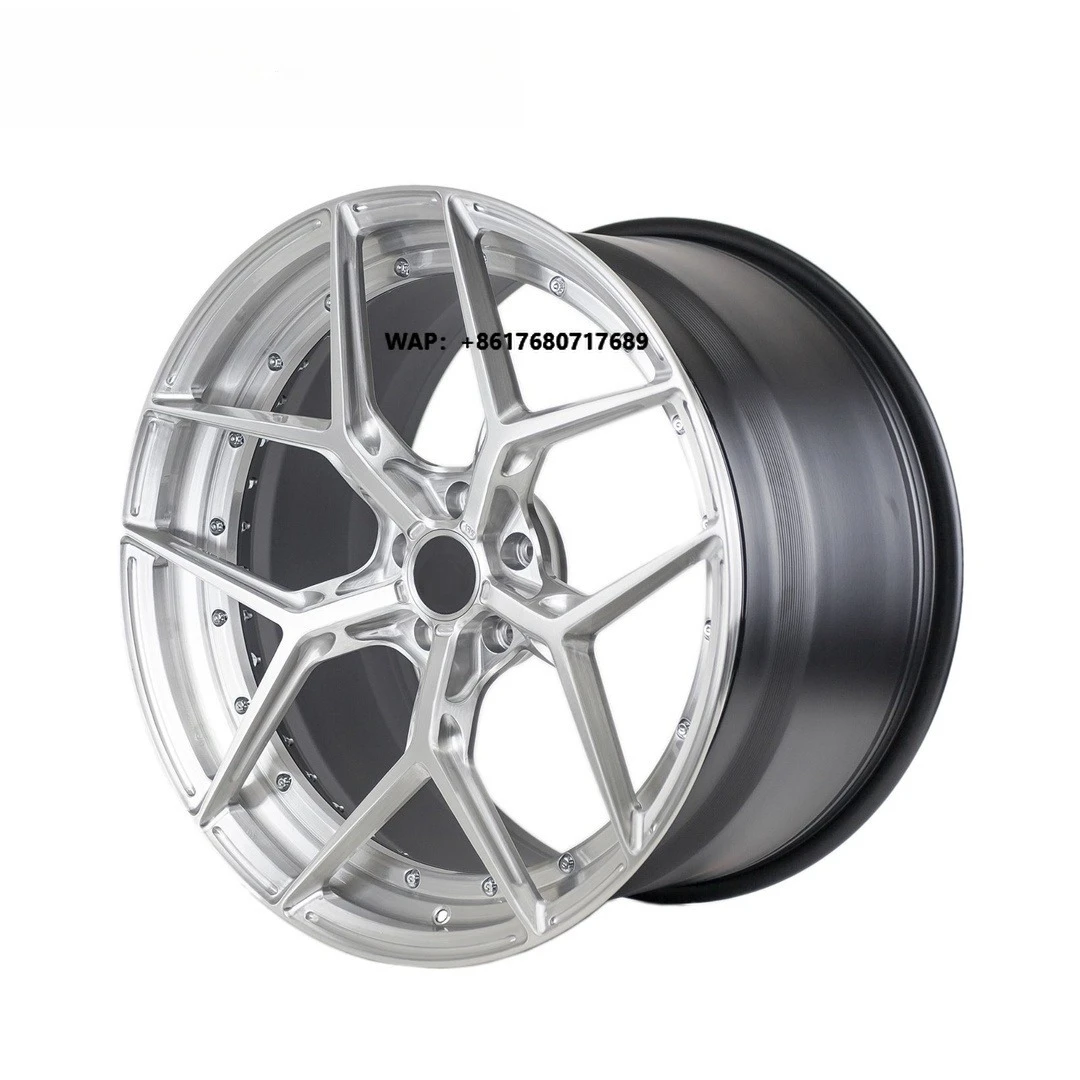 

RS Custom 2 Piece Forged Wheels 5x114.3 5x112 Brushed Rims 22 23 24 Inch Wheels for Purosangue RS7 C8