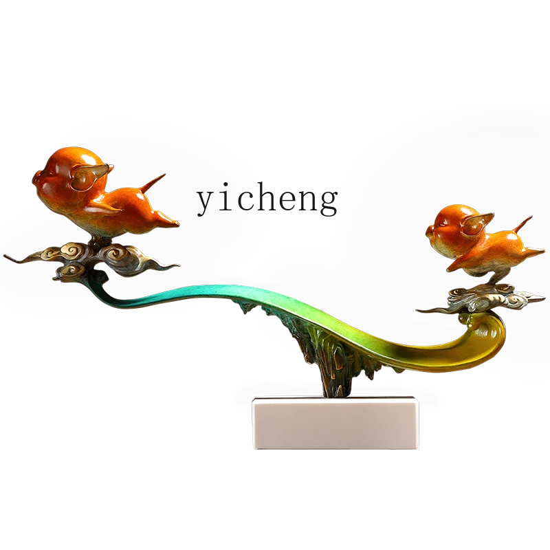 BJ-2  Copper Pig Ornament, Everything Goes Well, Twelve Zodiac Sculptures, Living Room Entrance Artworks