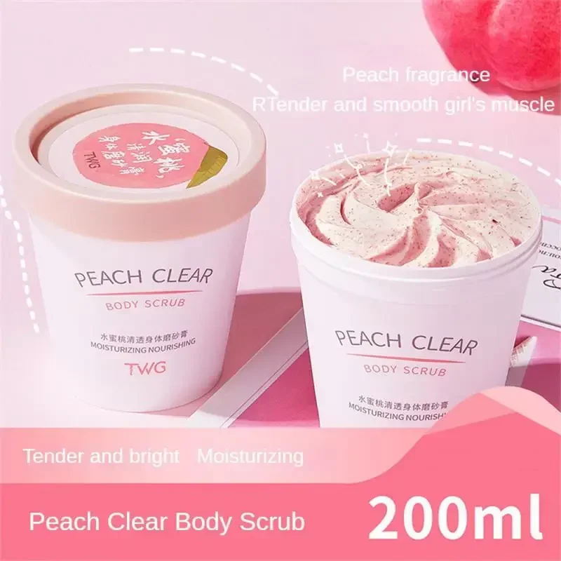 

Beauty Skin Care Products Body Scrub Exfoliant Body Scrub Peach Exfoliating Cream Moisturizing Nourishing Exfoliator