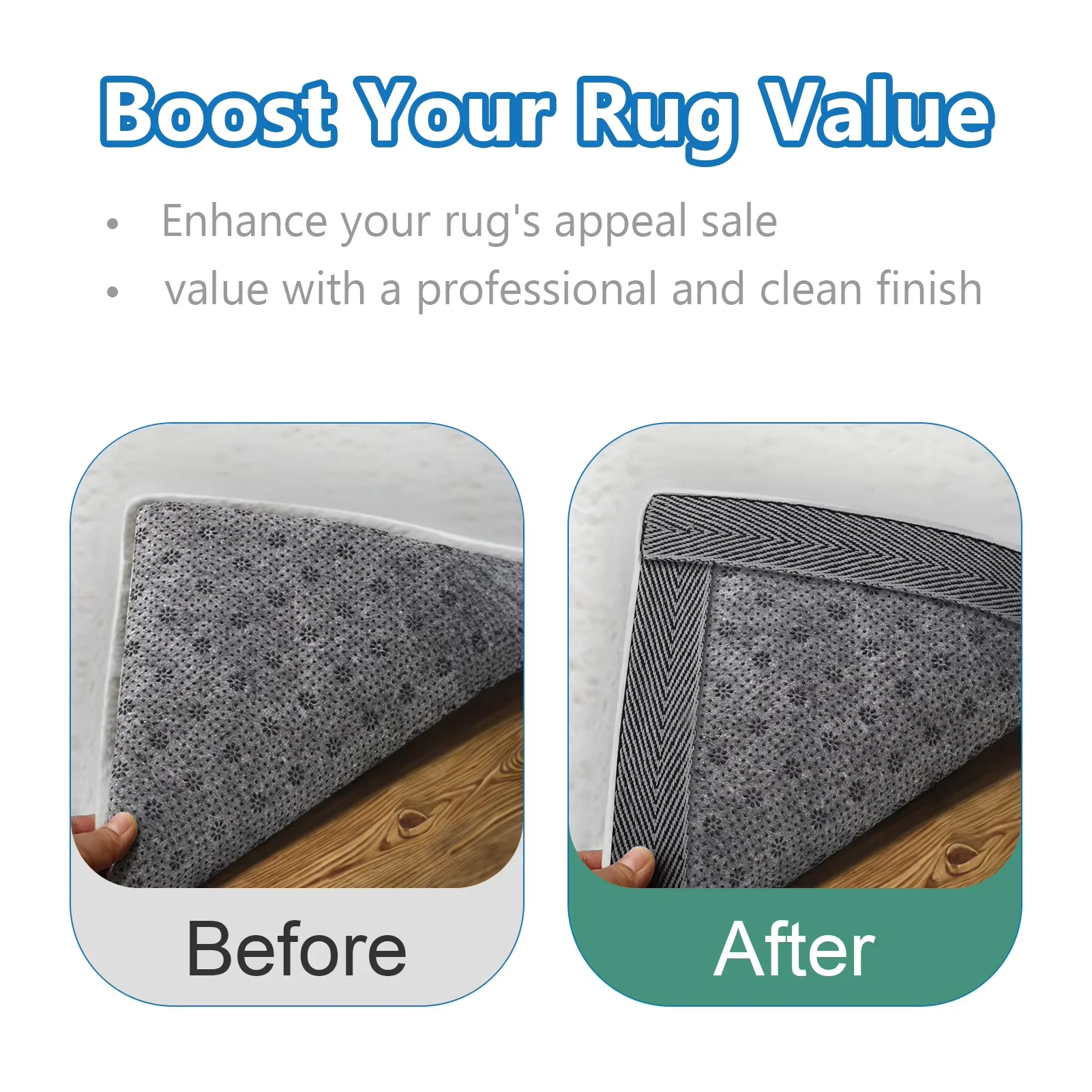 50m*4cm Anti-slip tape roll Washable Cotton Rug Seam Ribbon Webbing Carpet Binding Trim Twill for DIY Craft Sewing