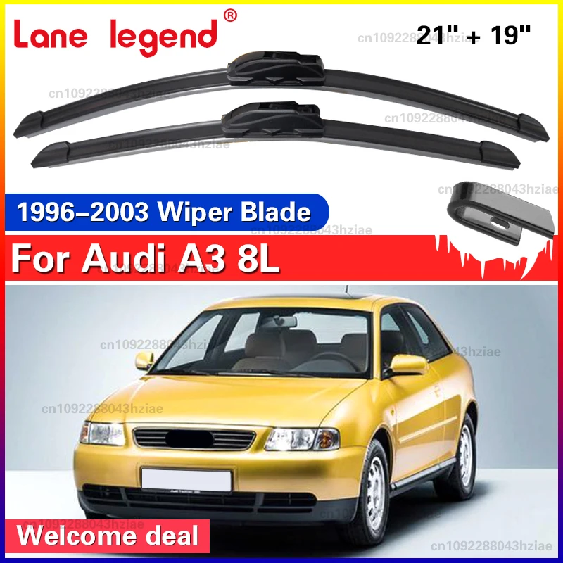 For Audi A3 8L 1996-2003 1997 1998 2000 2001 2002 Wiper Front Wiper Blades Windshield Windscreen Window Brushes 21