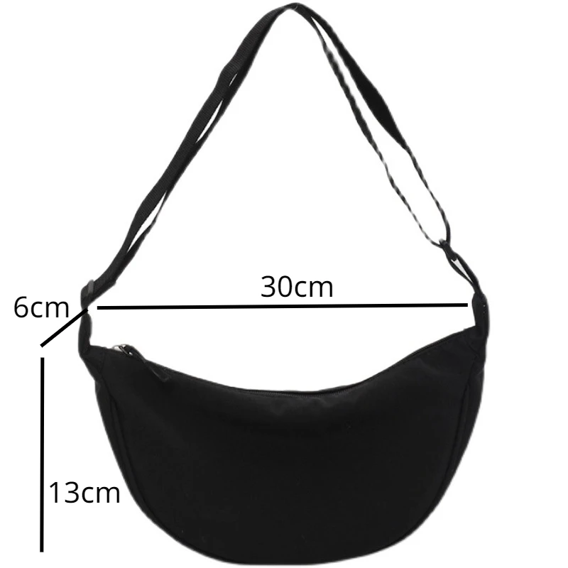 Solid Color Chest Bag For Women Large Capacity Travel Crossbody Female Half Moon Belt Bag Ladies Daily Street Fanny Packs 2023