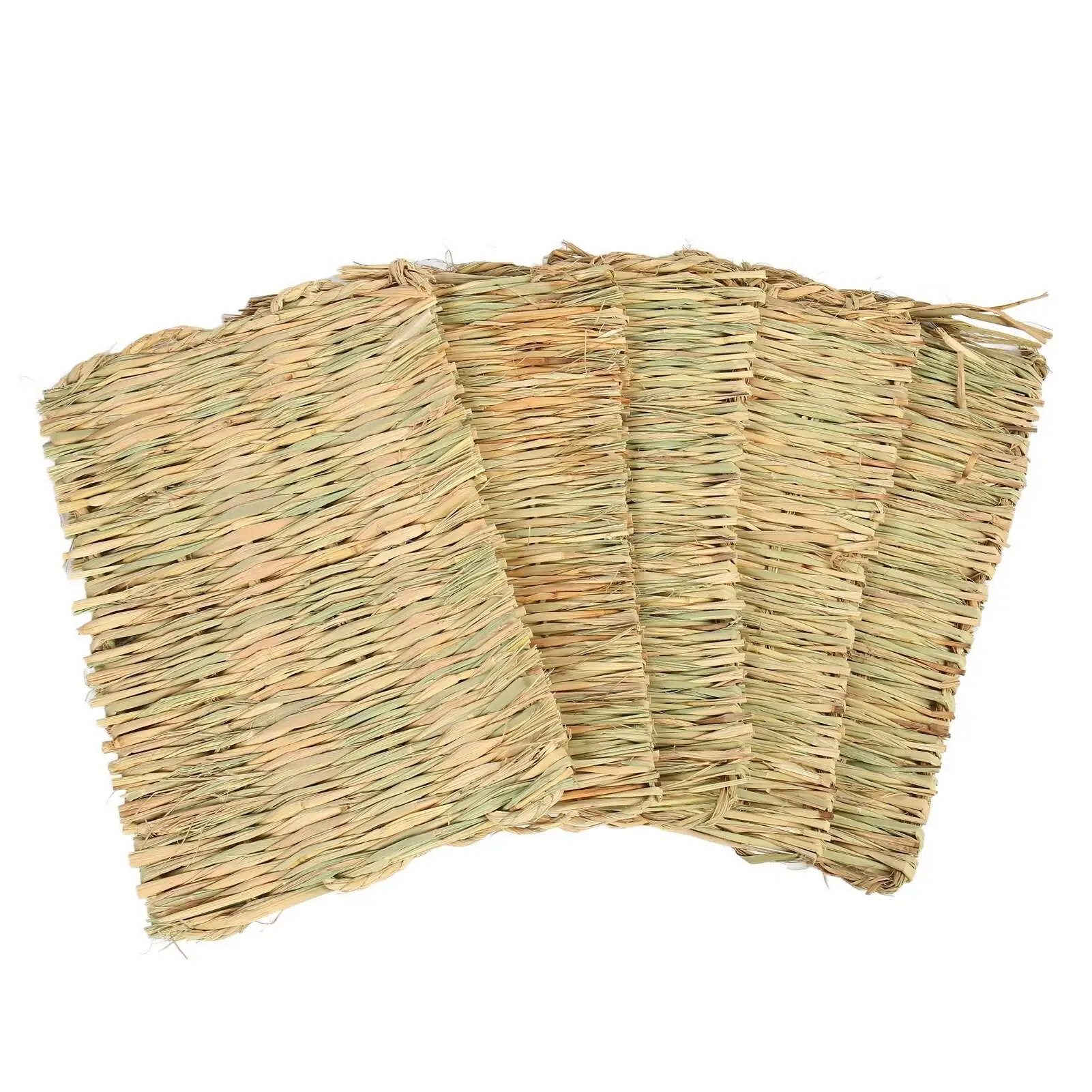 Universal Rabbit Grass Mat - Woven Straw Bed for Rats & Bunnies, 4 Seasons Boredom Relief