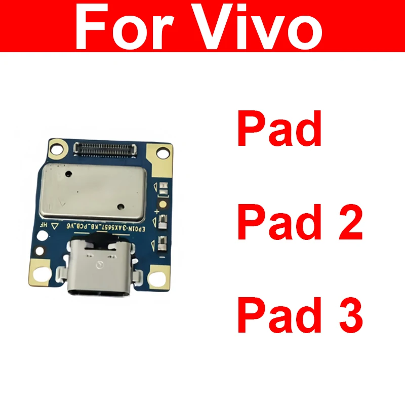 USB Charger Jack Plug Board For Vivo Pad 2 3 PA2170 PA2373 PA2455 USB Charging Port Board Flex Cable Connector Repair Parts