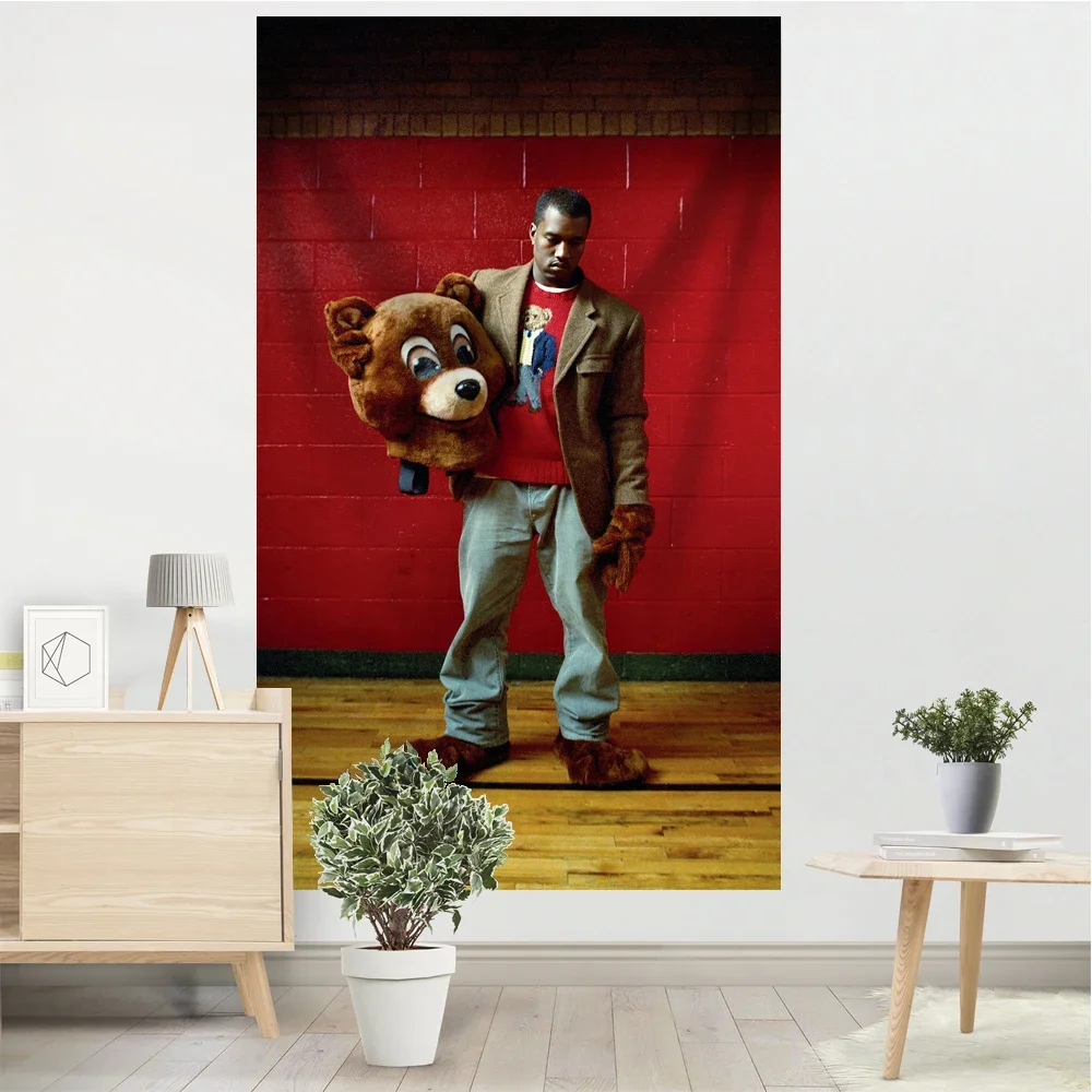 Rapper Tapestry Banner The College Dropout Club Student Dormitory Or Room Wall Hanging Decorations