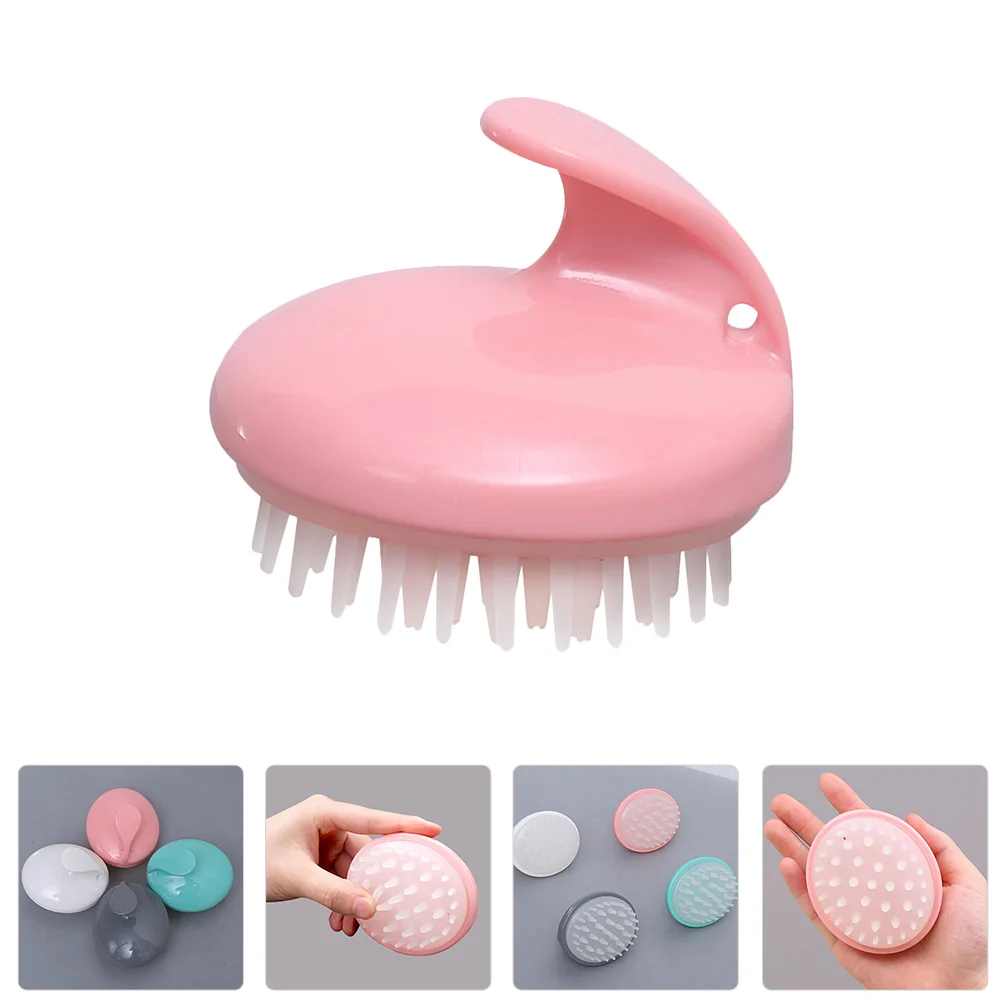

Shampoo Comb Hand Held Massager Hair Cleansing Brush Washing Head Cleaning Soft Rubber Scalp Child
