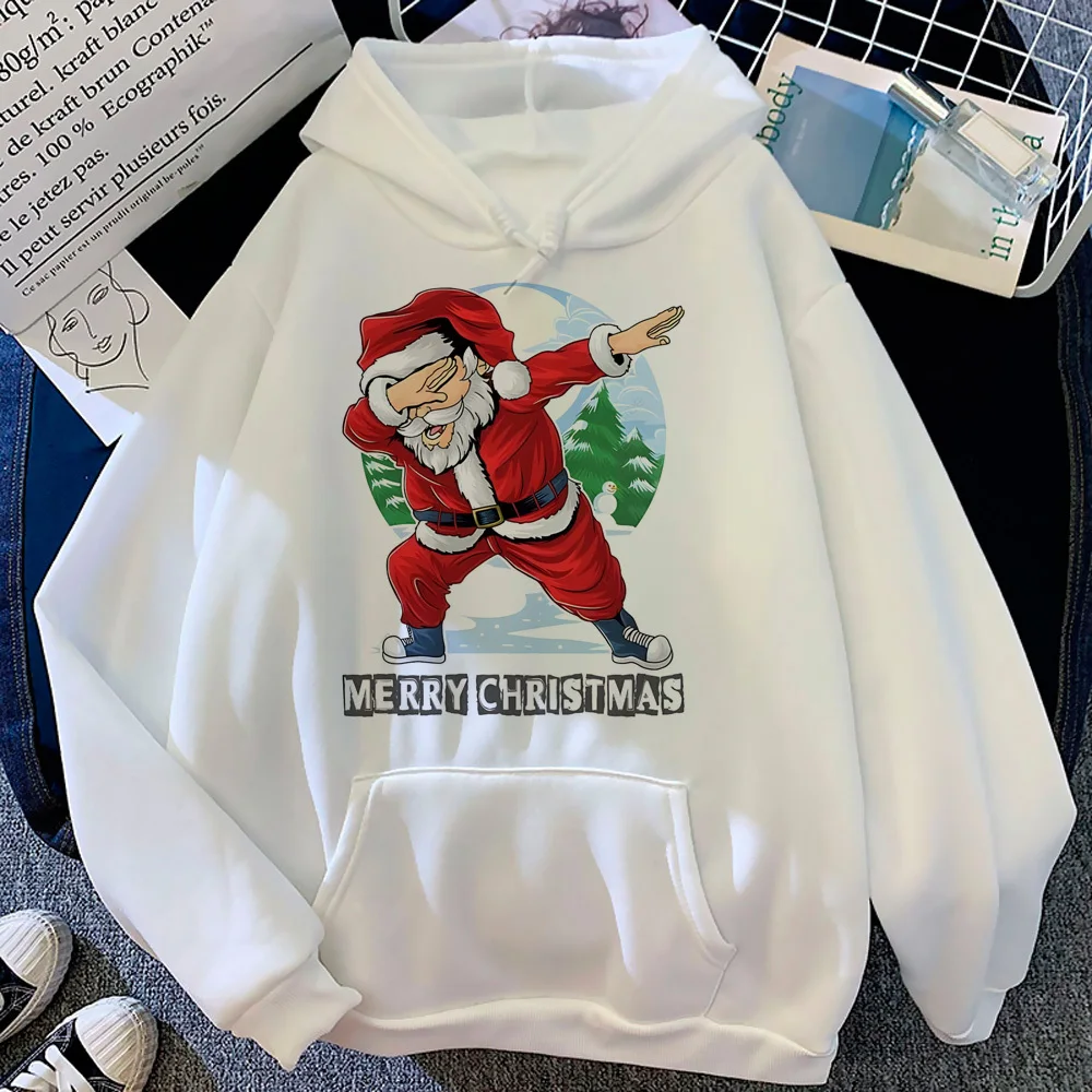 

Christmas hoodie streetwear modern style anime sweater athleisure manga female tracksuits pullover pattern streetwear designer