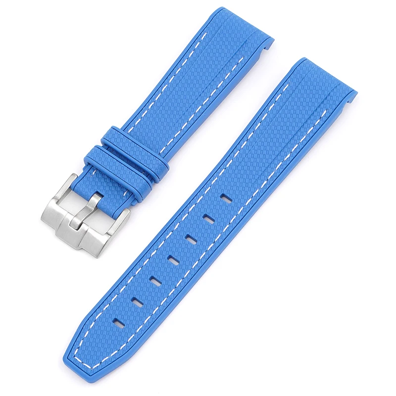 Horlogeband voor Omega X Swatch Joint MoonSwatch band voor Seamaster 300 heren dames 20 mm rubberen siliconen gebogen uiteinde polsband