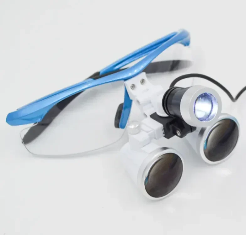 AM-M067A Medical 2.5x 3.5x Binocular Loupe Magnifier Glasses Led den tal Loupes for denti stry