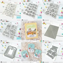 Matrices de découpe en métal et timbres pour la pratique du scrapbooking, matrices artisanales pour carte de décoration d'album de bricolage, 2023