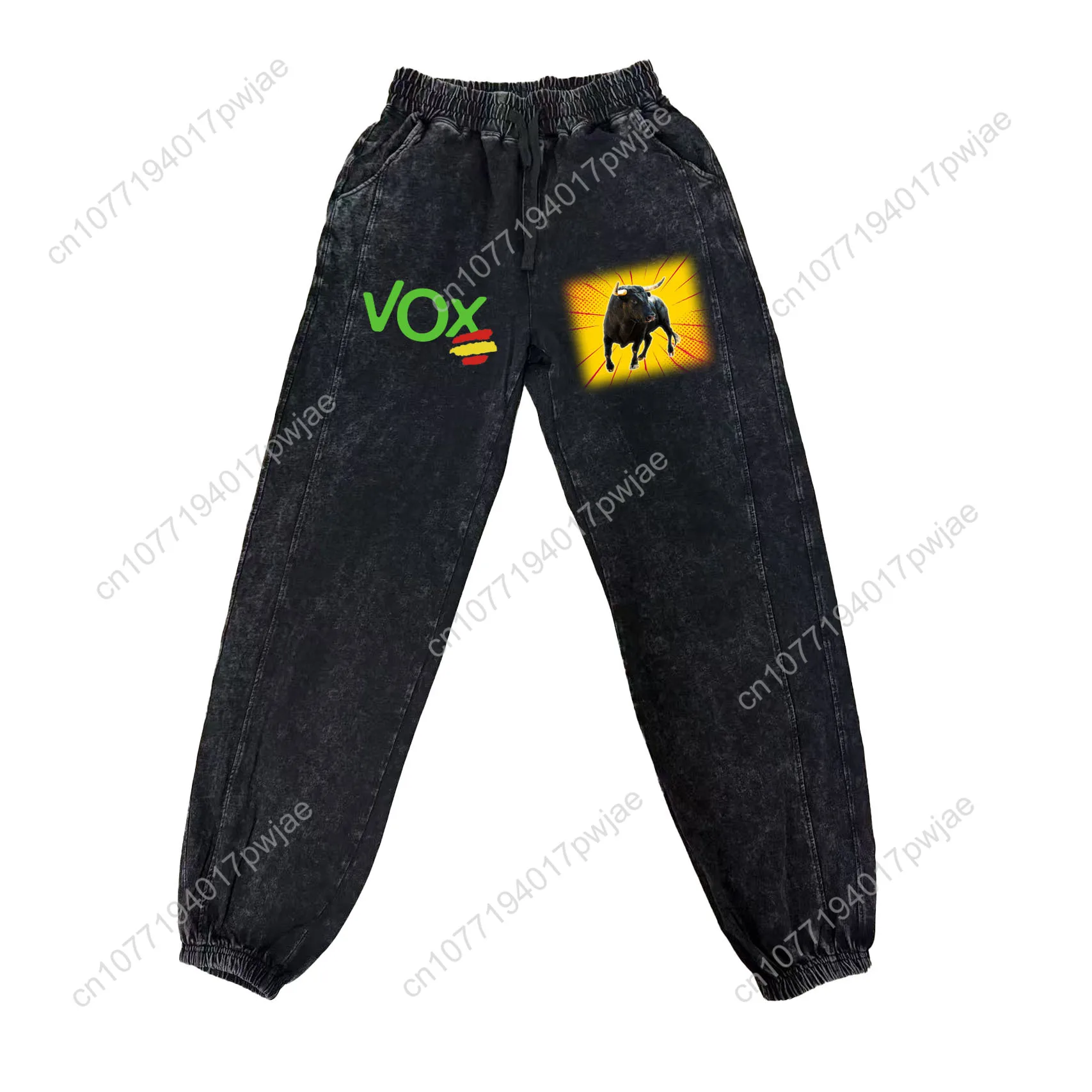 

Spanish bullfighting pattern Pants Man Woman Teenager Retro Vintage Trousers Cotton Elastic Sweatpant Custom Pant With Pocket