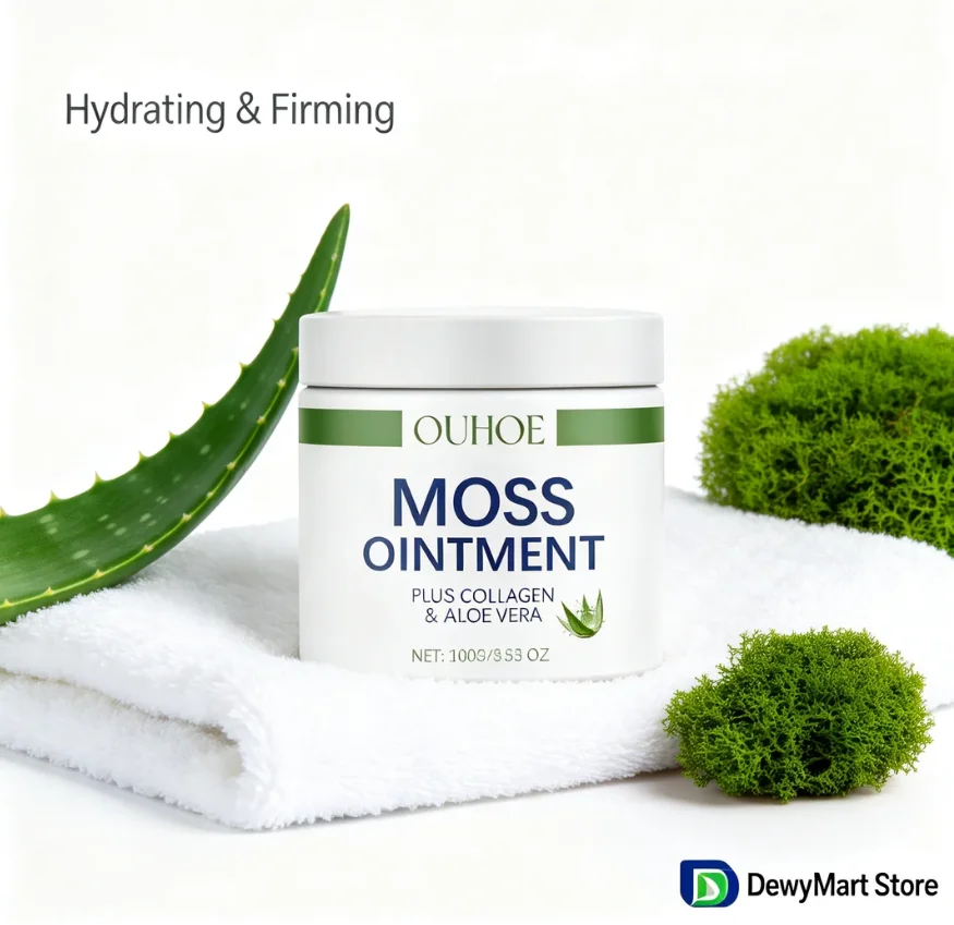 OUHOE Anti-Wrinkle Moisturizing Cream, Collagen & Aloe Vera Face Cream for Hydrating, Firming and Nourishing Skin