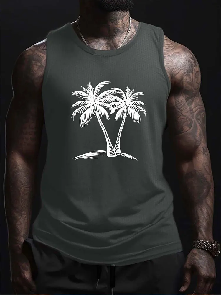 Summer Daily Casual Men\'s Tank Top Outdoor Beach Men\'s Sleeveless T-shirt Street Fashion Sports Tank Top Men\'s Sleeveless Top