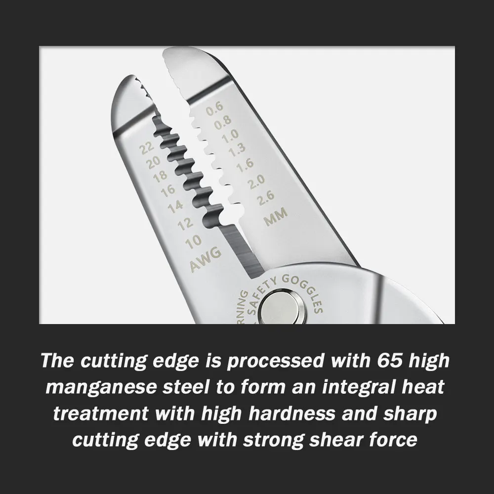 Stripping Crimping Pliers Wire Stripper Multi Functional Ring Crimpper Electrician Peeling Network Cable Stripper Tools