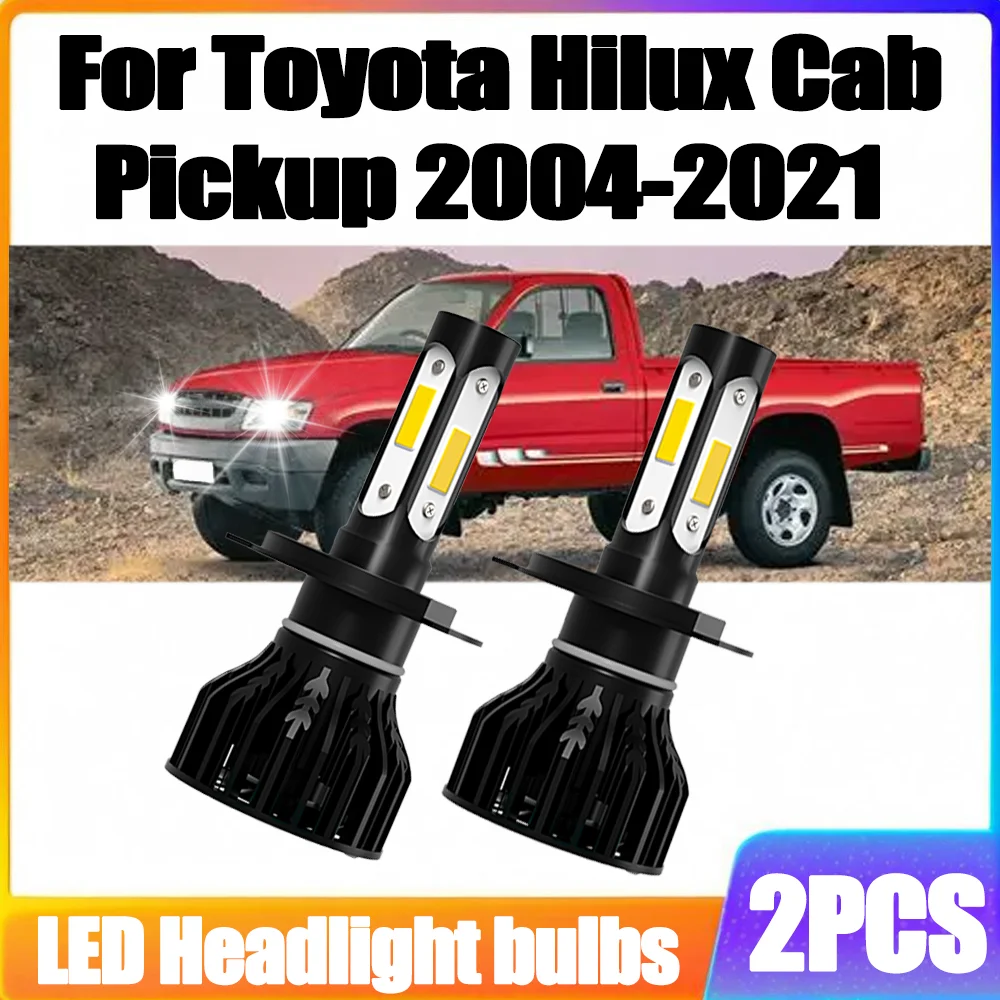 

2PCS 120W Turbo Auto Lamps 20000LM High Power Canbus No error Car LED Headlight Car Lights For Toyota Hilux Cab Pickup 2004-2021