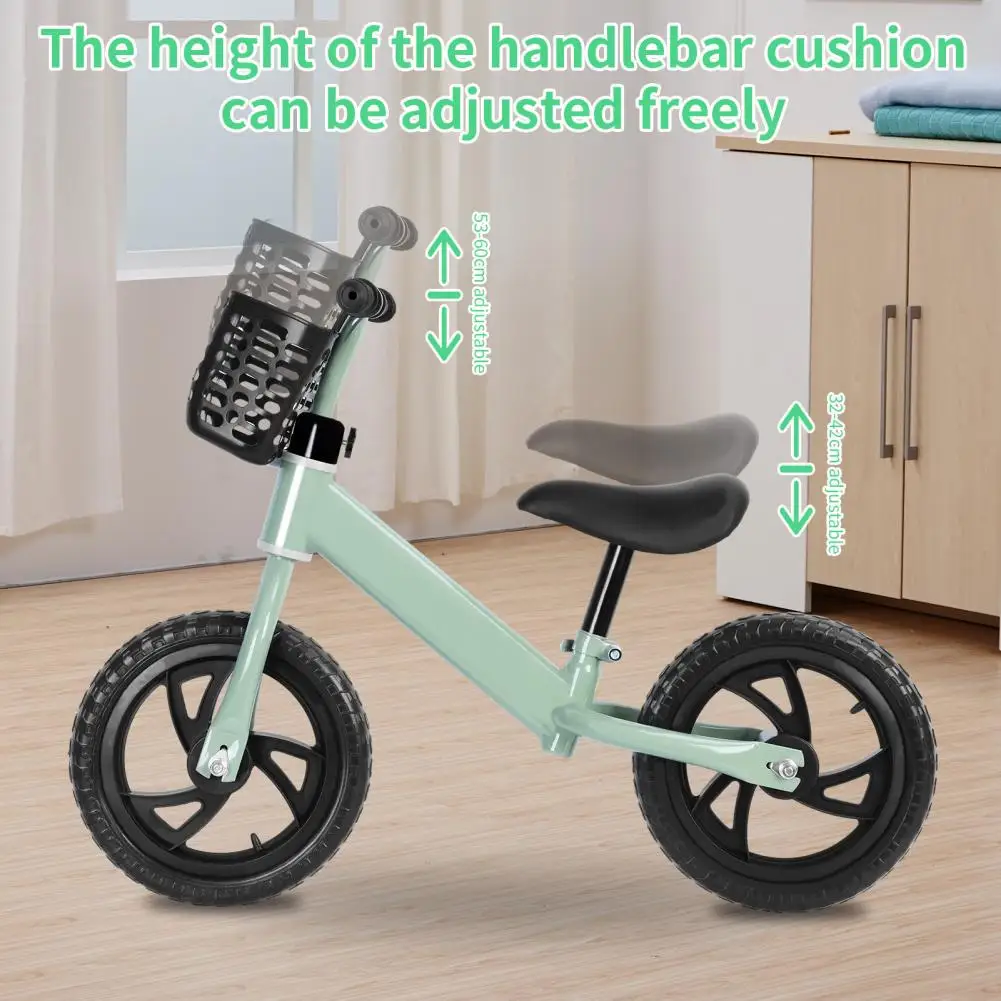 1Pc Children Bicycle, Shock-Absorbing Toddler First Riding Toys, Carbon Steel Frame Baby Balance Bike for 18 Months-5 Years Old