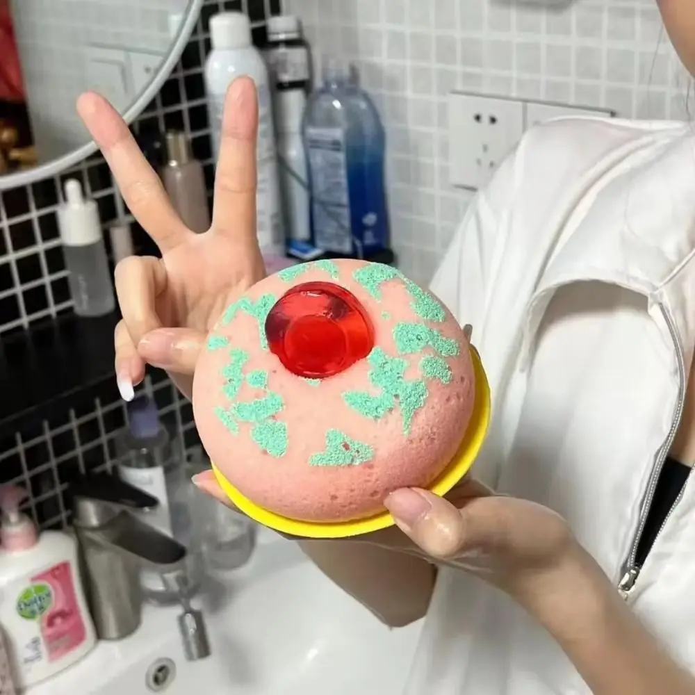 الكرتون الحيوان كابيبارا حمام الإسفنج الكرة مع صابون صغير غسل الوجه الاستحمام تنظيف فرشاة اكسسوارات الحمام المنزلية #4