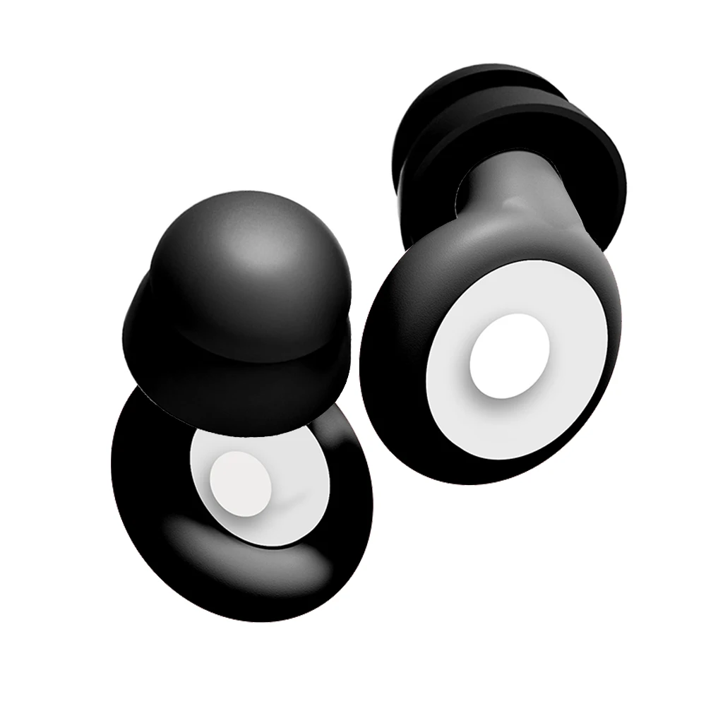 High Fidelity Silicone Ear Plugs Reusable Waterproof Soundproof for Sleeping Swimming Motorbike Durable Ear Protection