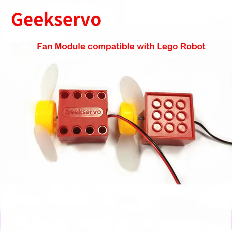 Modulo ventola Geekservo compatibile con tutti gli accessori per blocchi elettronici Robot di marca per giocattoli fai da te per bambini