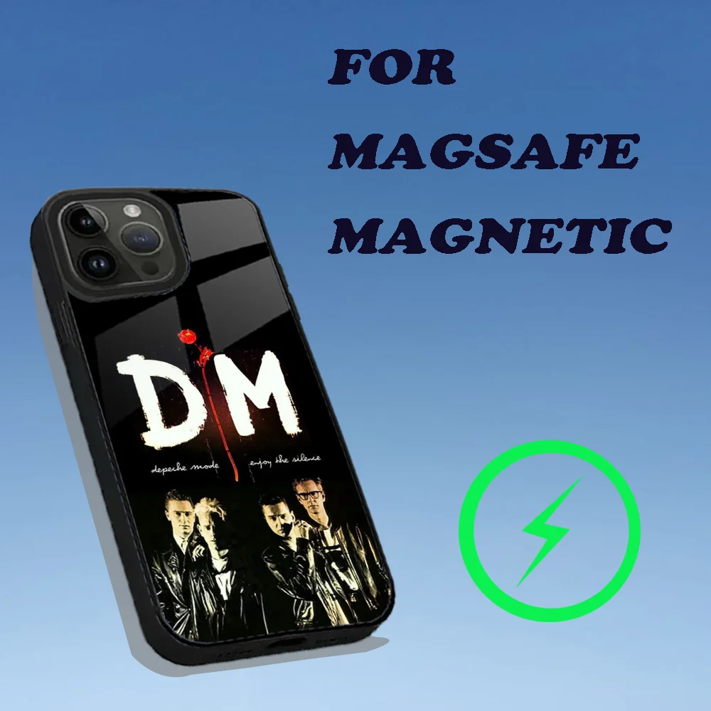 D-Depeche M-Mode Rock Band Phone Case For iPhone 15,14,13,12,11,Plus,Pro,Max Mini Magsafe Magnetic Wireless Charging