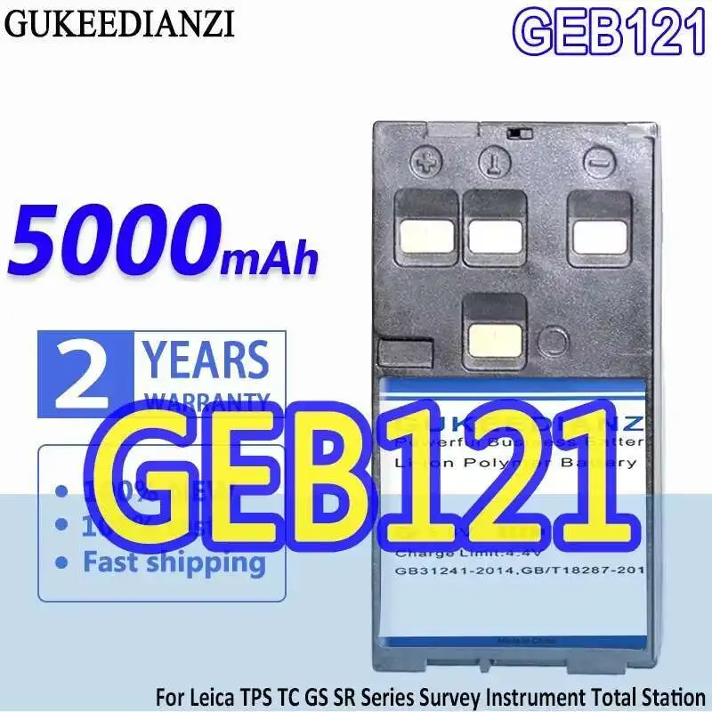 5000 мАч GEB121 для Leica Tps TC GS SR серии Survey Instrument Тахеометр Измерительная батарея высокой емкости 5000 мАч GEB121 для Leica Tps TC GS SR серии Survey Instrument Тахеометр Измерительная батарея высокой емкости