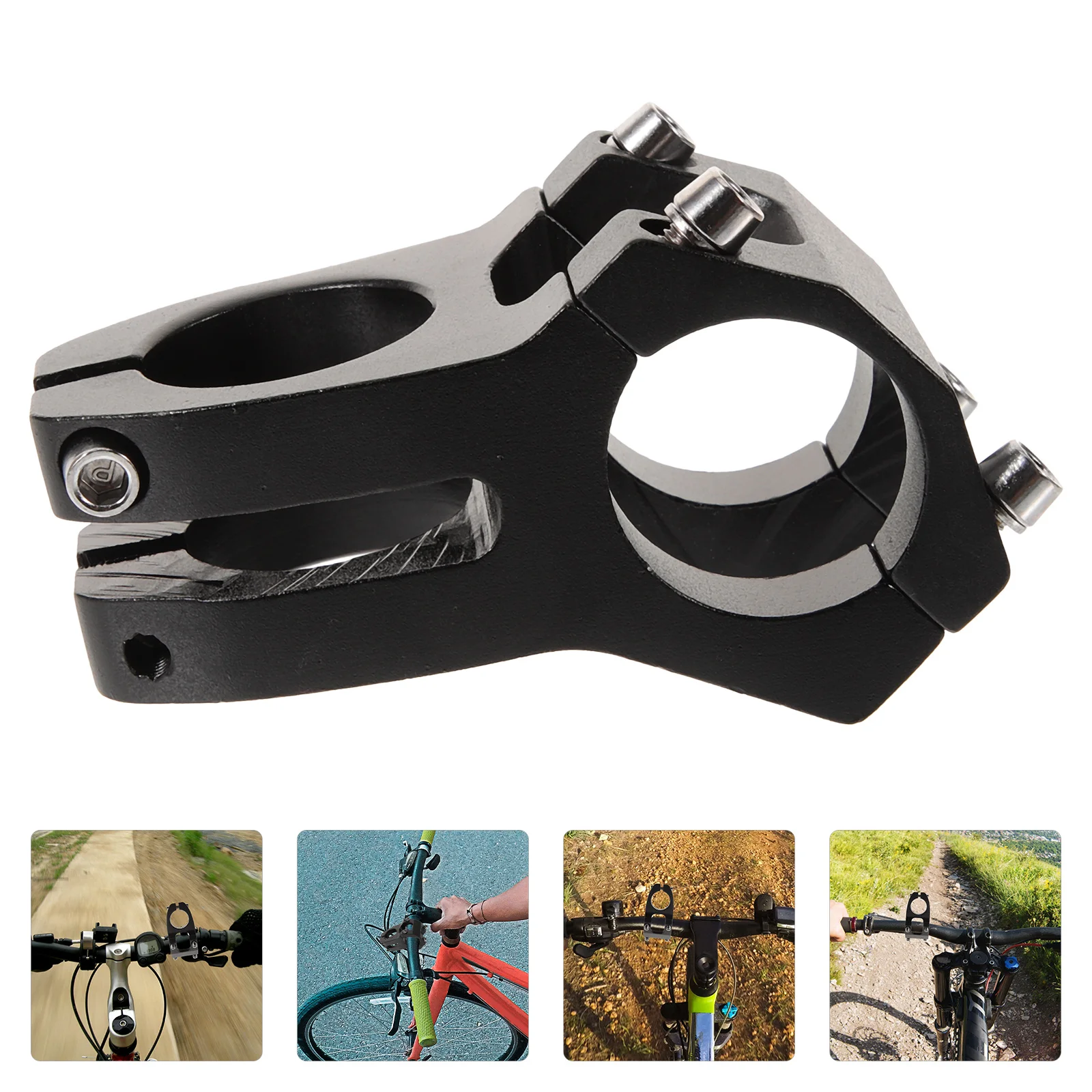 

Adjustable Bike Handlebar Stem Riser Aluminium Alloy Extension for Mountain Bicycle Comfort Ride Elevated Bar Accessory
