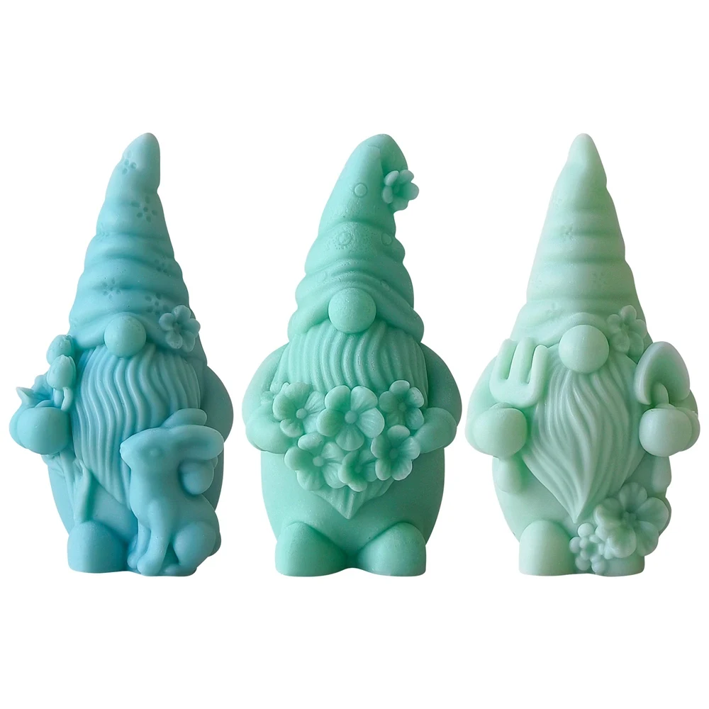 

Dwarf Aromatherapy Candle Silicone Mold DIY Faceless Elderly Gypsum Silicone Mold Scented Making Tools 3D DIY Handmade Fragrance