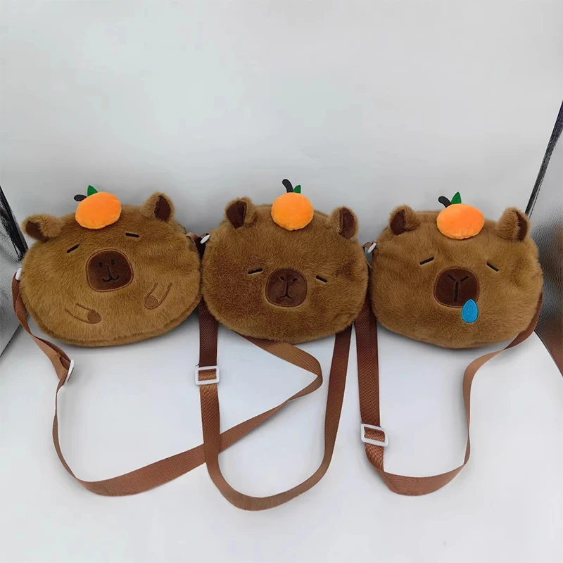 

Cute Capibara Capybara Large Capacity Plush Shoulder Bag Casual Travel Crossbody Bags