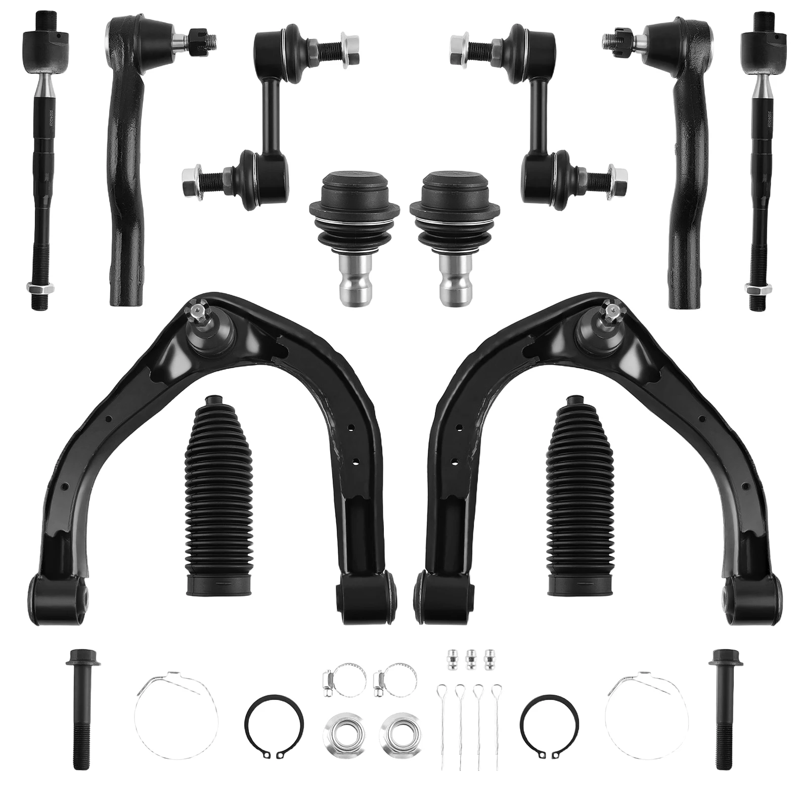 

Front Upper Control Arm w/ Ball Joint Tie Rod End Stabilizer For Nissan Armada