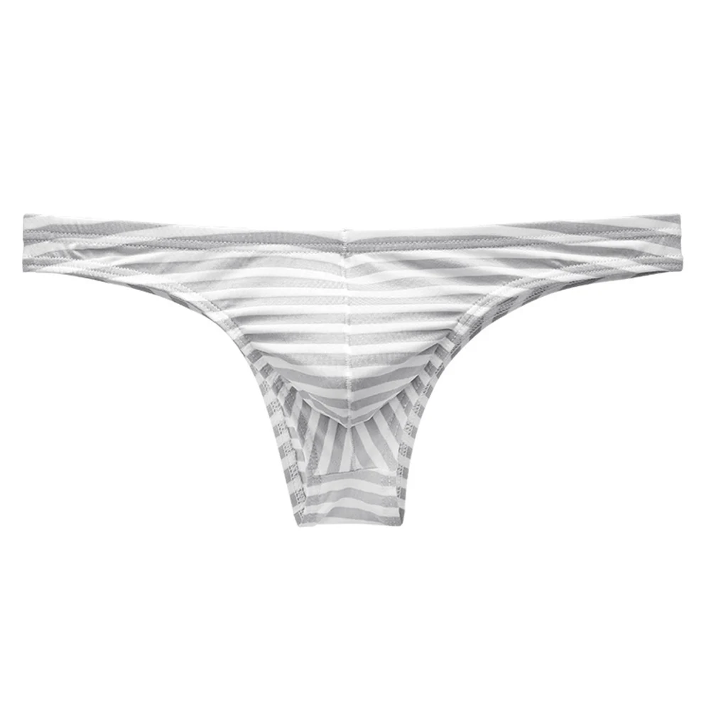 

Men's Sexy T Back Thong Underwear Gays Erotic Open Buttock G-String Ring Cockring Elastic Strap Underpant Homme Half Hip Coverag