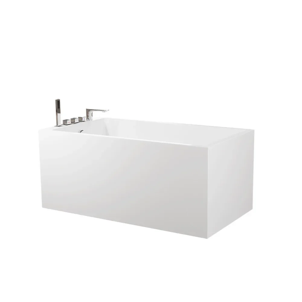 Popular style with square seat, home acrylic independent small bathtub, exploring new product QT-075 frequently