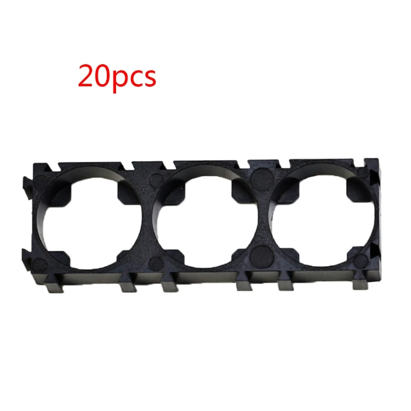 20PCS 1x3 Battery Holder Bracket Safety Anti Vibration Plastic Cell Brackets Replacement for 21700 Batteries