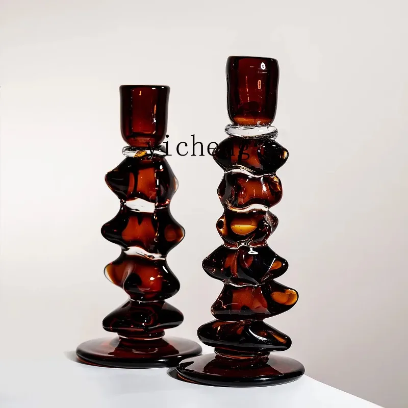 BJ-13  Glazed Candlestick Ornament Home Living Room Desktop Soft Decoration Jewelry