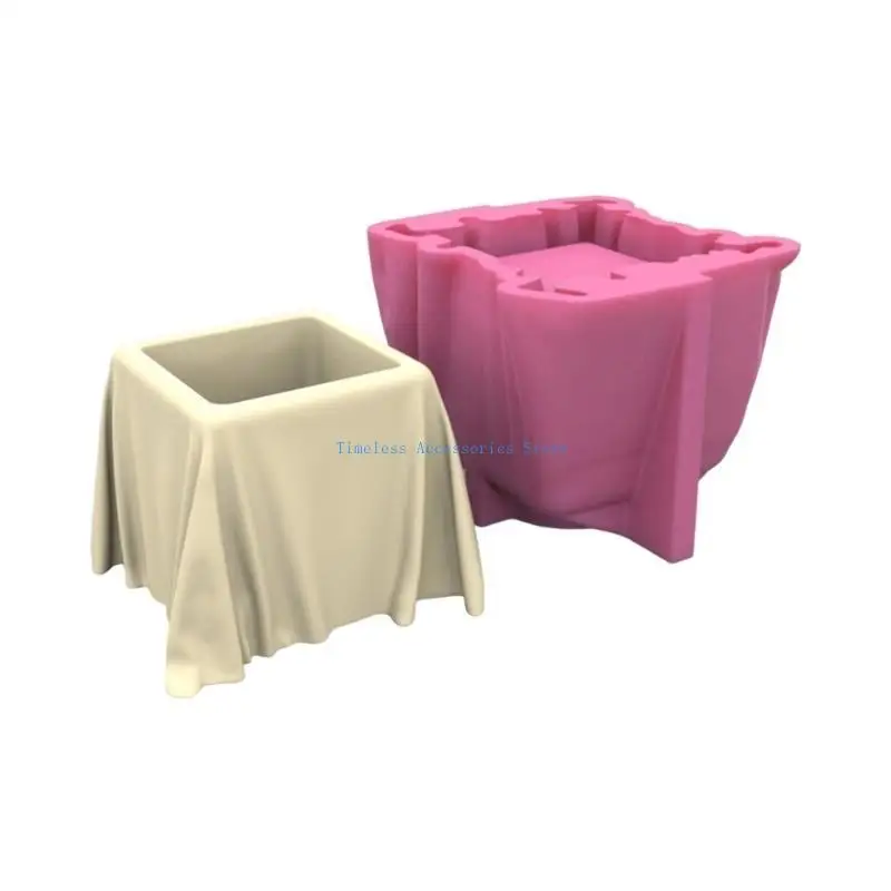 

97QE Silicone Mold Flower Pots Mold Planter Mold Table Concrete Molds