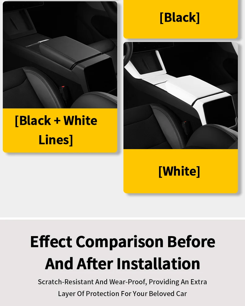 Originalfarbene Leder- und ABS-Türgriffschutzhülle für den Innenraum – Zubehör für Tesla Model 3 / Model Y / Model YL – Detail 5