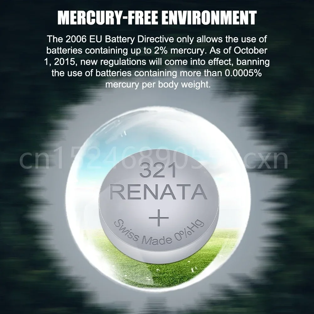 Renata Silver Oxide Watch Battery 321 SR616SW 616 1.55V 100% original brand renata 321 renata 616 battery