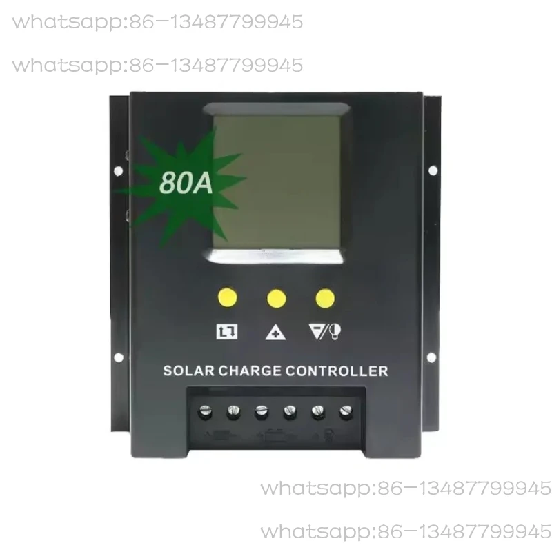 

ШИМ-контроллер солнечного зарядного устройства 12 В 24 В 48 В 80 А 100 А автоматический контроллер с ЖК-дисплеем, используемый для солнечной системы фотоэлектрической батареи